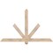 Ekena Millwork Kennewick Smooth Timber Gable Bracket, Douglas Fir, 60"W x 38"H x 3 1/2"D x 3 1/2"F, 15/12 Pitch GBW060X38X0404KEN00SDF - alternate 1